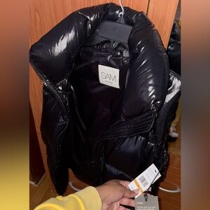 SAM. New York Black Puffer Vest